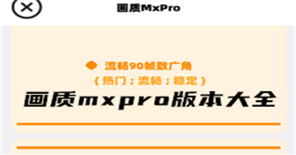 画质mxpro版本大全