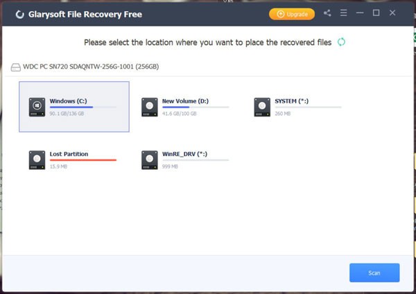 Glarysoft File Recovery