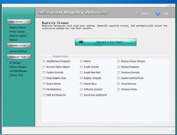 4Easysoft Registry Cleaner