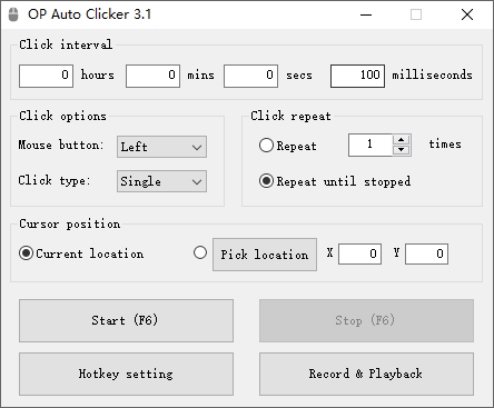 OP Auto Clicker