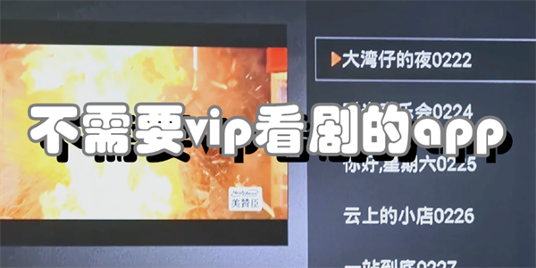 不需要vip看剧的app