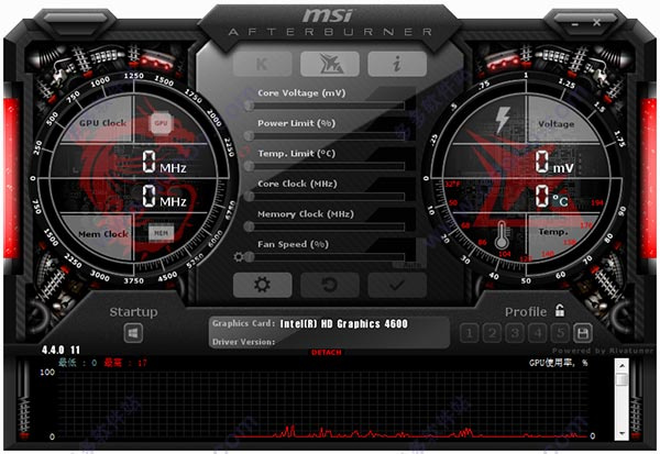 msi afterburner微星小飞机