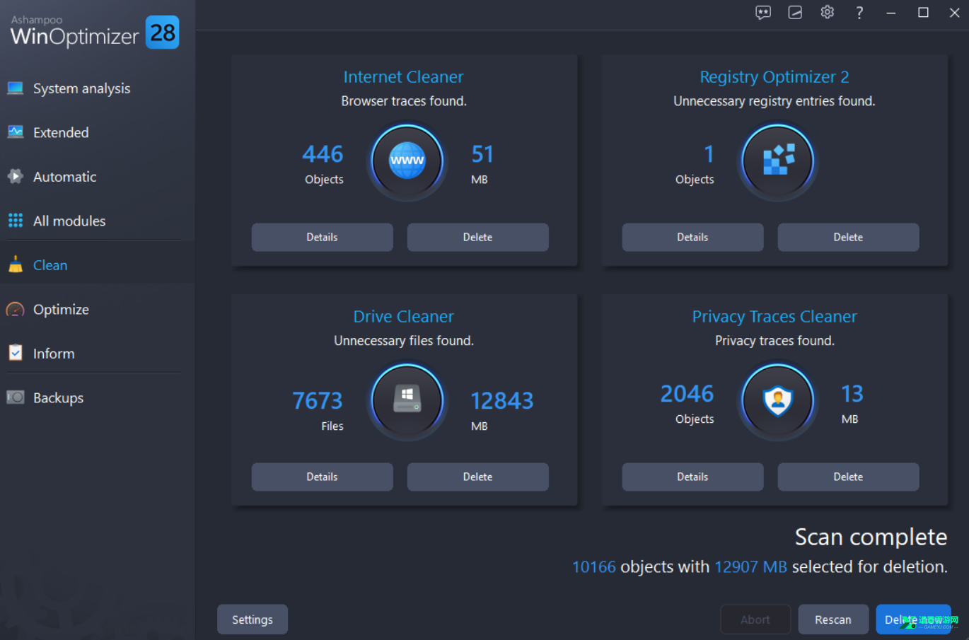Ashampoo WinOptimizer
