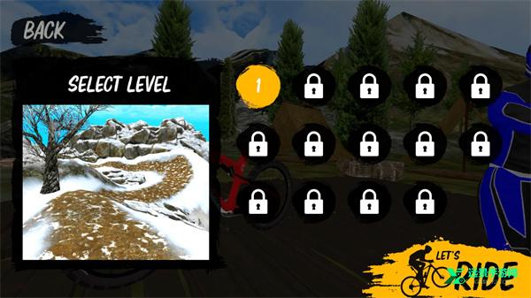 山地自行车速降游戏2d