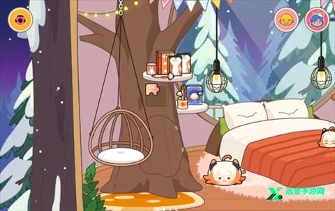 米加小镇雪山树屋