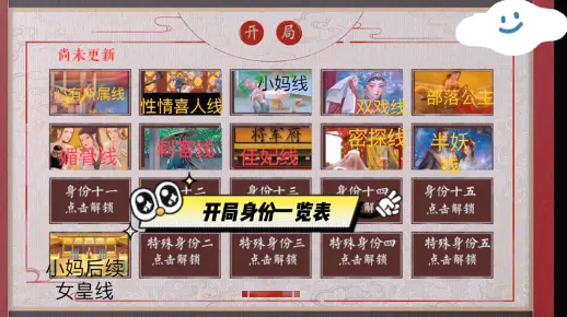 开局选身份的宫廷游戏