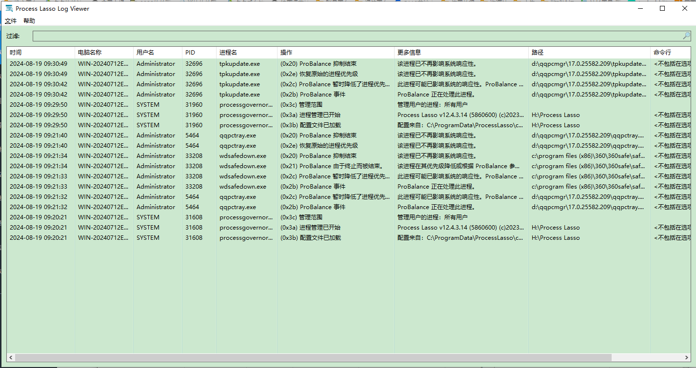 ProcessLasso(cpu优化软件)截图3
